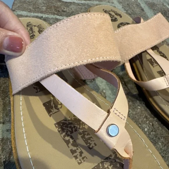 SOREL Ella II Women's 9 Easy Slip On Thong Flip Flop Sandals Peach Pink - Picture 14 of 16